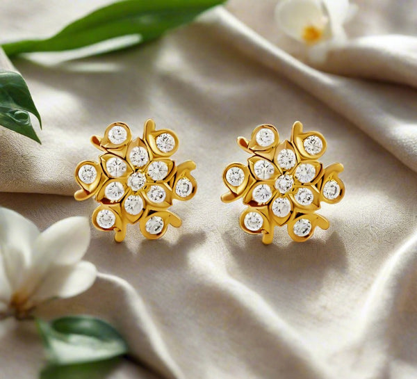 The Sneham Closed Setting 22k Diamond Stud