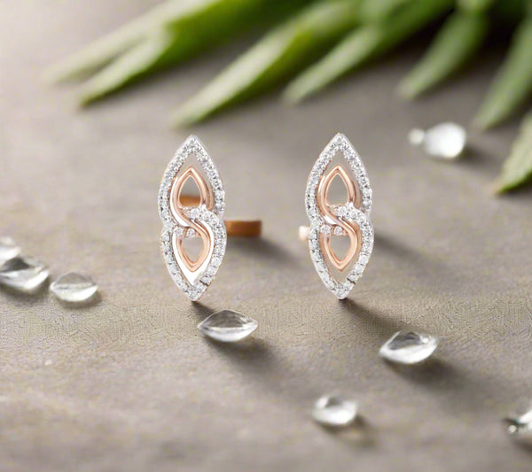 The Serene 18k White Gold Diamond Studs