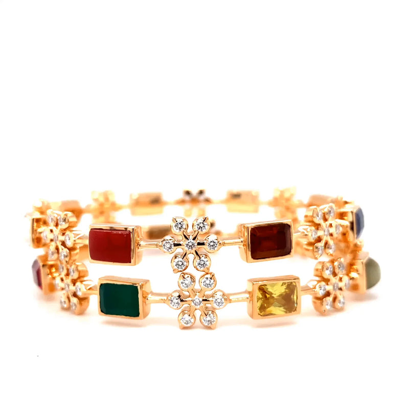 Colse Setting RATNA CLOSE SETTING DIAMOND BANGLE | EF-IF Diamond Jewellery