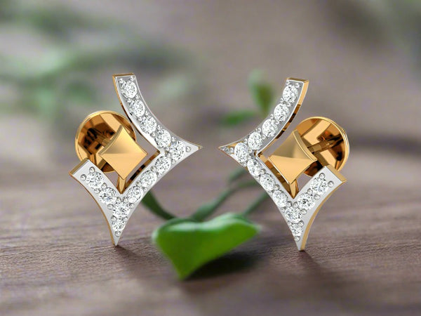 Fancy Open Square Studs