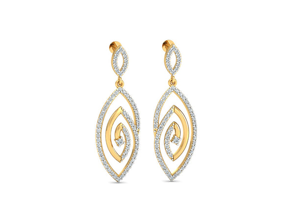 Stylish Oval-Shaped Spiral Earrings
