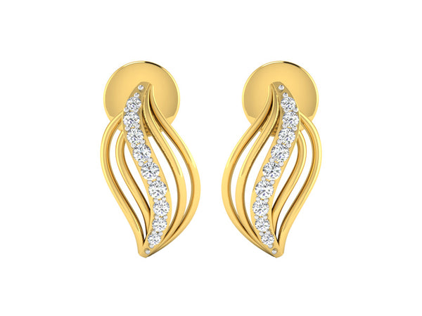 Adorable Striped Petal Studs
