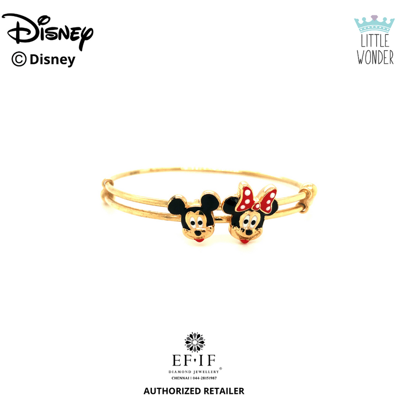 Rogers & Hollands® Jewelers DISNEY© Mickey Mouse I Love Mickey Sterling  Silver Bangle | Hawthorn Mall