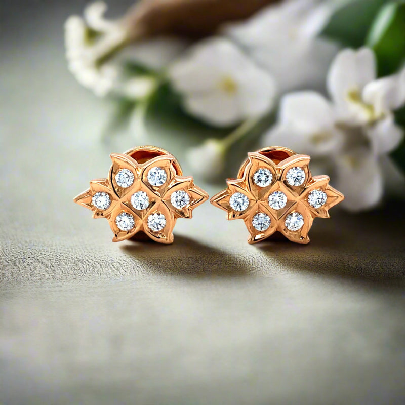 Diamond Studs, Diamond earrings, earring, gold Earring, dimoand jewellery, Efif diamond Jewellery 