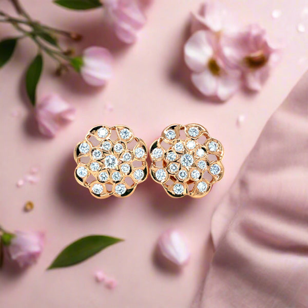 Diamond Studs, Diamond earrings, earring, gold Earring, dimoand jewellery, Efif diamond Jewellery 