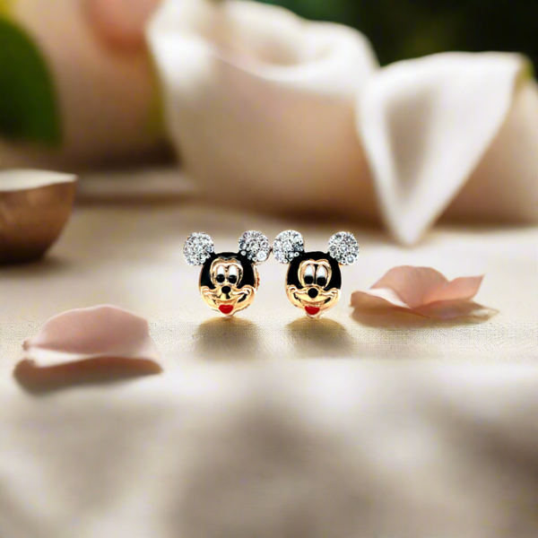 MICKEY MOUSE DIAMOND STUD