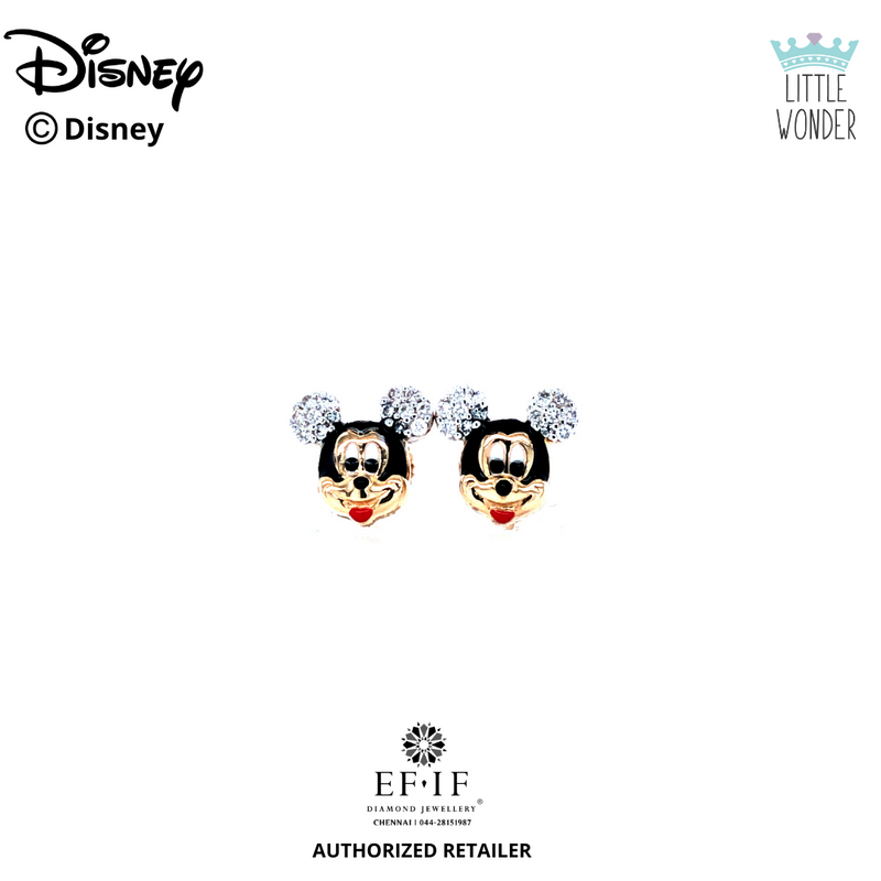 MICKEY MOUSE DIAMOND STUD