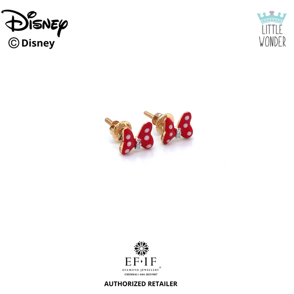 MINNIE MOUSE BOW STUD