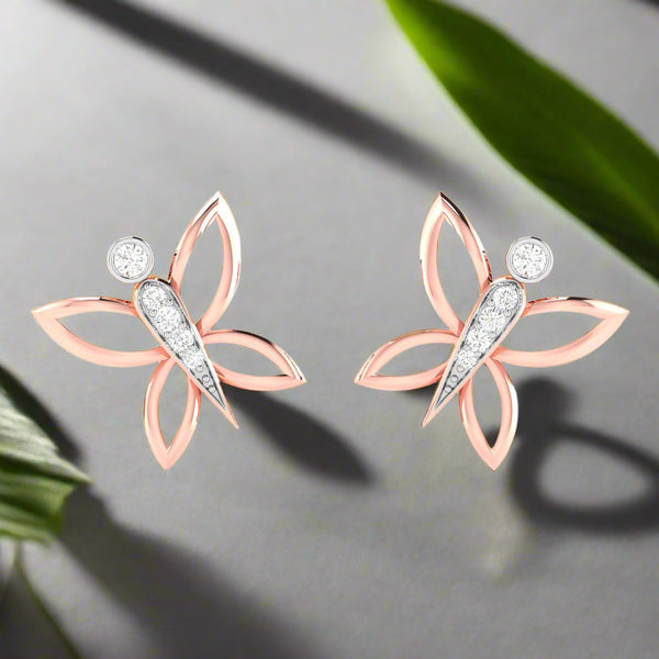 Delicate Butterfly Studs