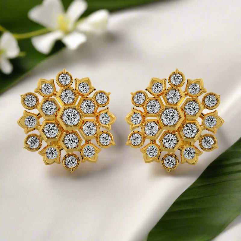 Stud Earrings Totaram Jewellers Earrings Totaram Jewellers