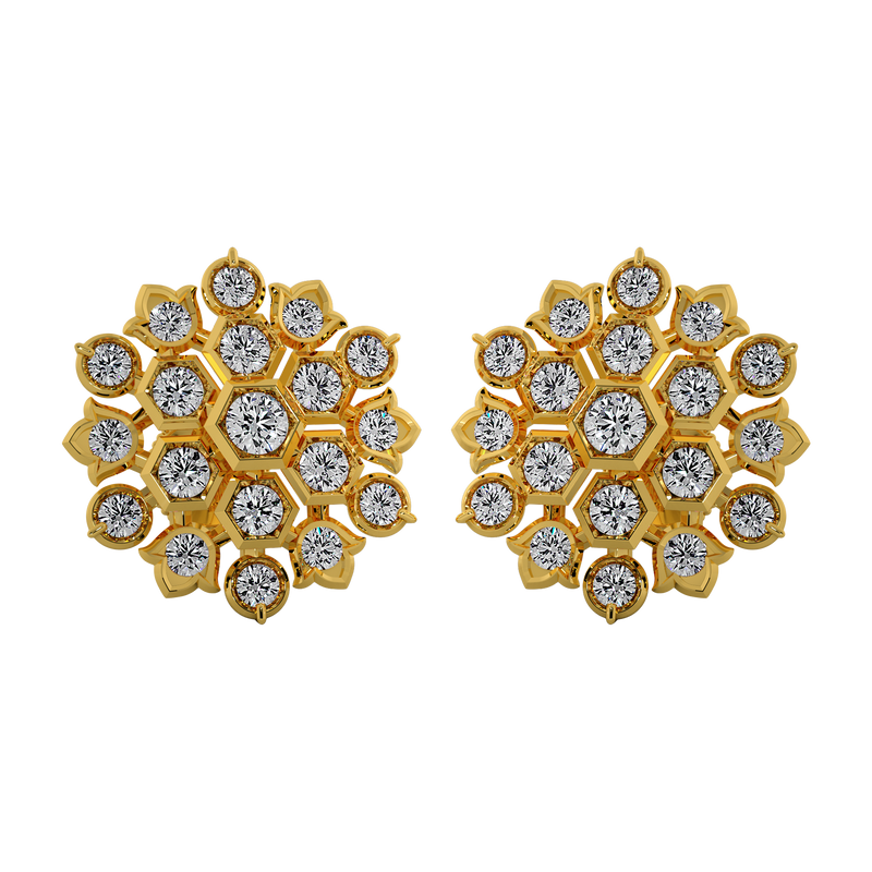 Diamond Studs, Diamond earrings, earring, gold Earring, dimoand jewellery, Efif diamond Jewellery 