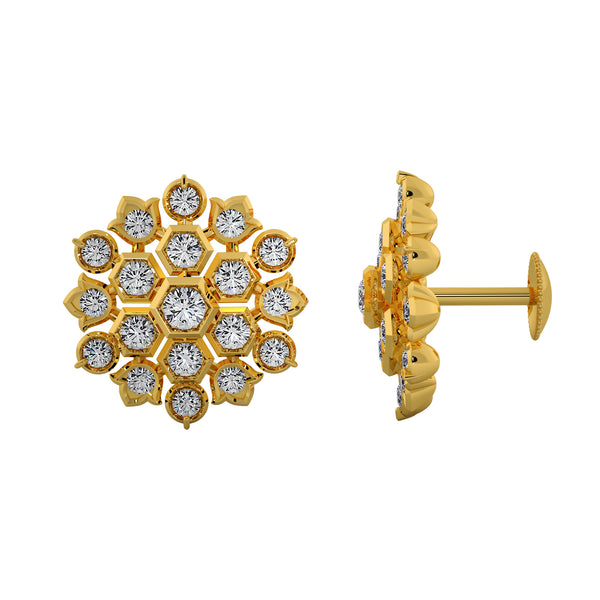 Diamond Studs, Diamond earrings, earring, gold Earring, dimoand jewellery, Efif diamond Jewellery 