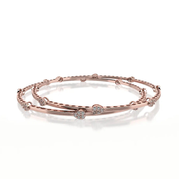 RAIN DROP DIAMOND BANGLE