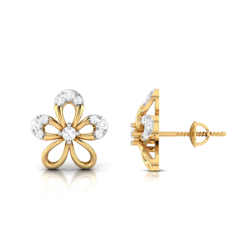 Diamond Studs, Diamond earrings, earring, gold Earring, dimoand jewellery, Efif diamond Jewellery 