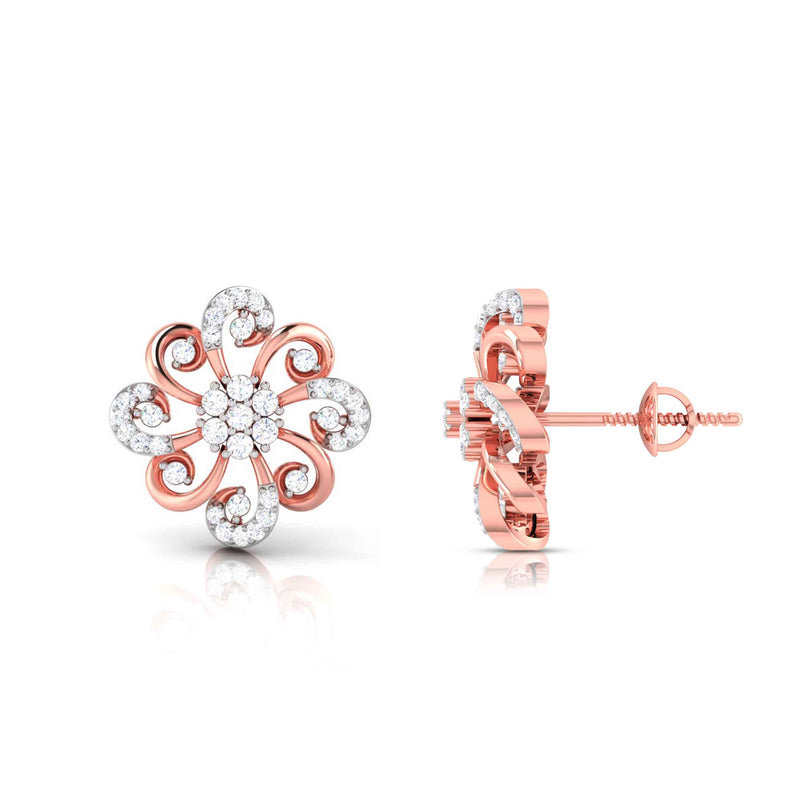 Diamond Studs, Diamond earrings, earring, gold Earring, dimoand jewellery, Efif diamond Jewellery 