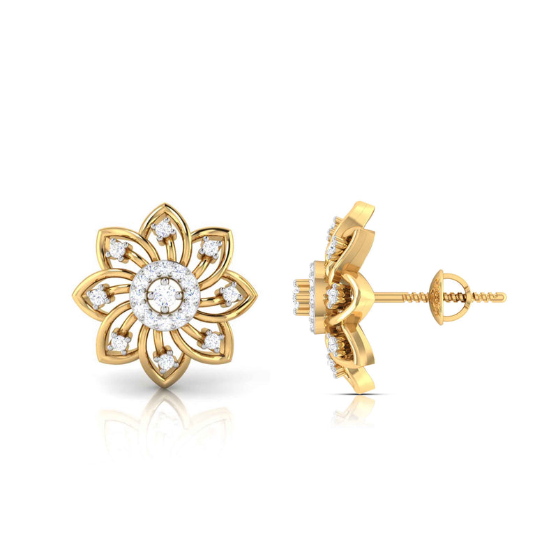 Diamond Studs, Diamond earrings, earring, gold Earring, dimoand jewellery, Efif diamond Jewellery 