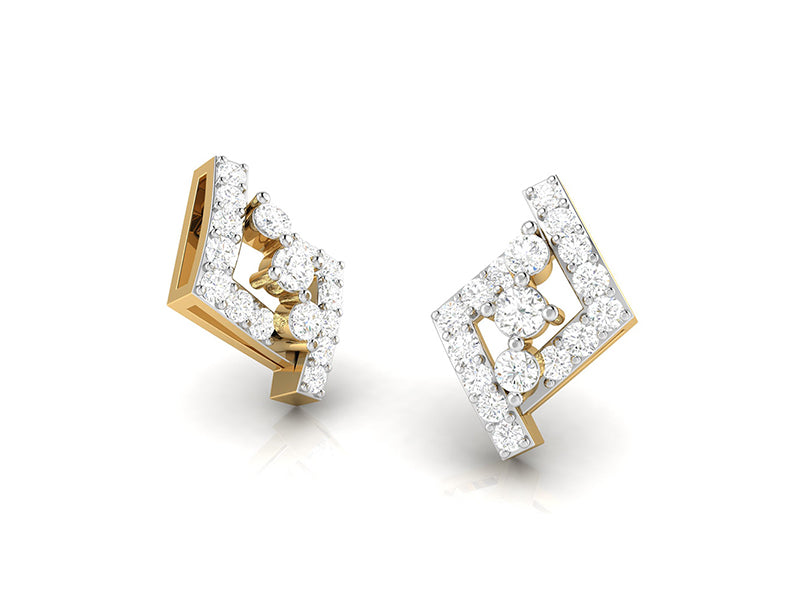 Intersecting 'L' Earring - EFIF Diamonds – EF-IF Diamond Jewellery