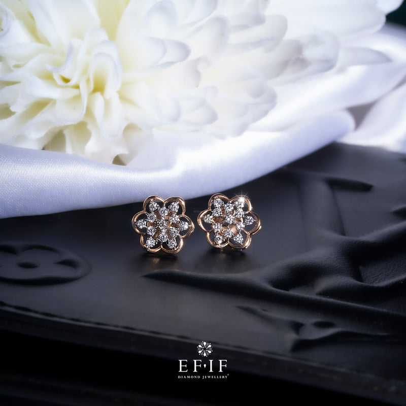 Diamond Studs, Diamond earrings, earring, gold Earring, dimoand jewellery, Efif diamond Jewellery 