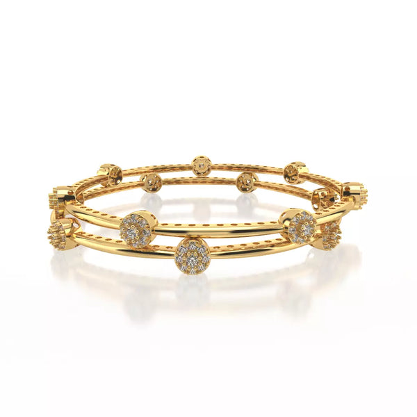 Diamond Bangles3 Diamond Bangles For Women | EF-IF Diamond Jewellery