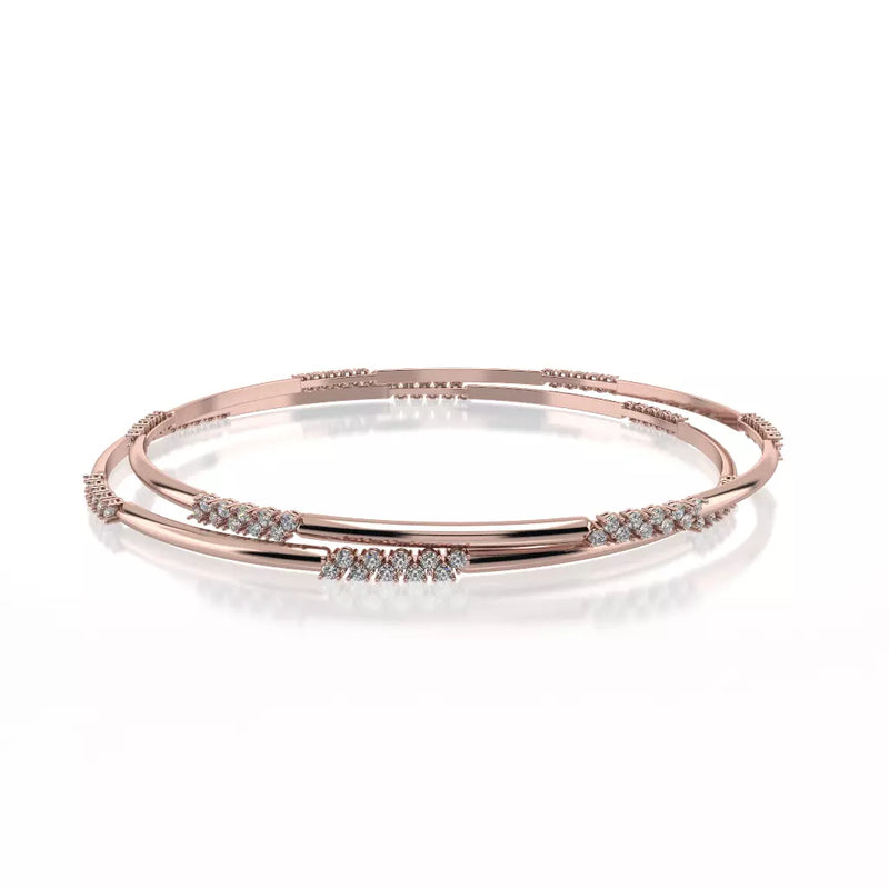 Northern Star Diamond Love Knot Collection Bangle in Sterling Silver w –  Day's Jewelers