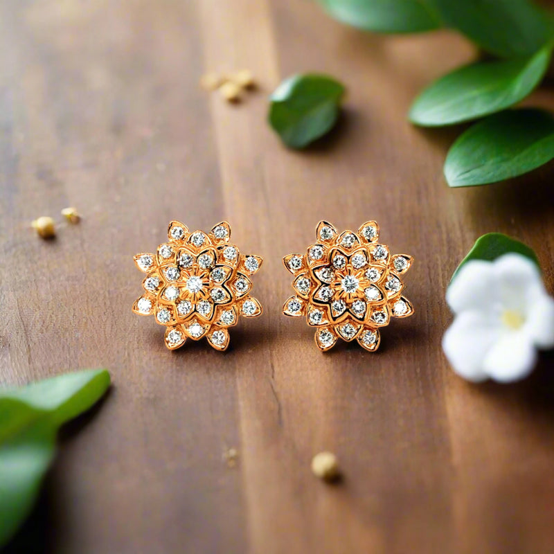 Diamond Studs, Diamond earrings, earring, gold Earring, dimoand jewellery, Efif diamond Jewellery 