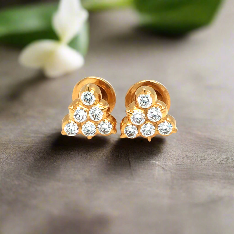 Diamond Studs, Diamond earrings, earring, gold Earring, dimoand jewellery, Efif diamond Jewellery 