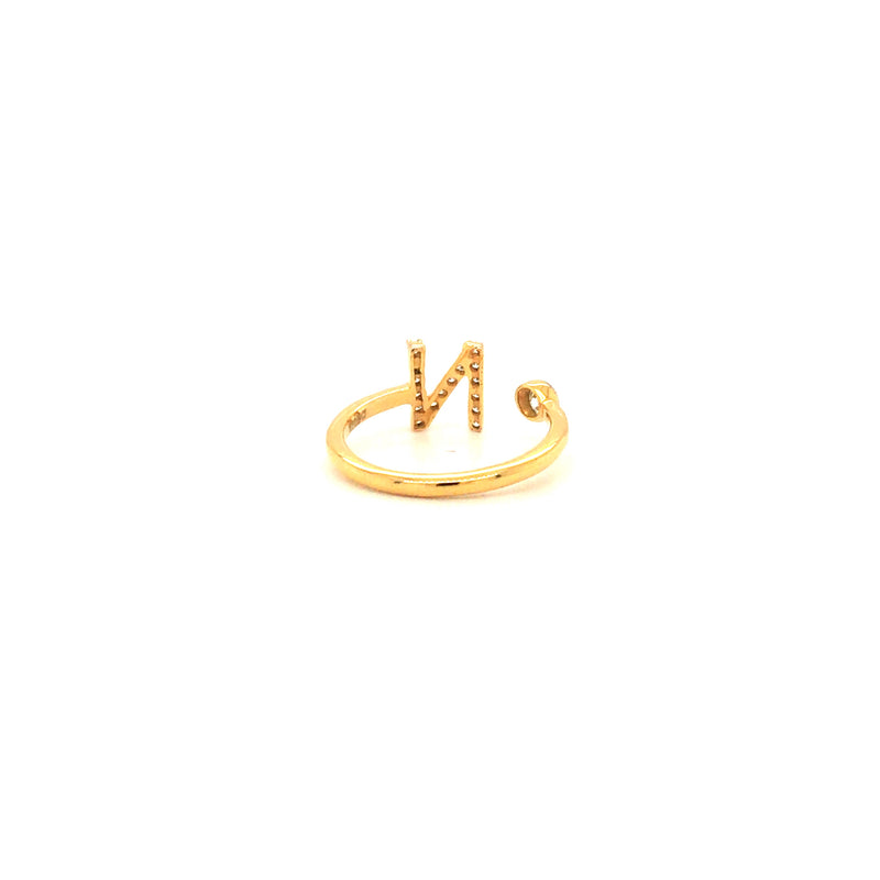 ShipJewel M N Letter ring 14kt Diamond Yellow Gold ring Price in India -  Buy ShipJewel M N Letter ring 14kt Diamond Yellow Gold ring online at  Flipkart.com