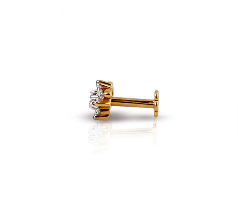 DIAMOND NOSEPIN, Diamond jewellery, nose pin, gold nose pin, efif diamond jewellery