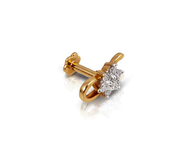 DIAMOND NOSEPIN, Diamond jewellery, nose pin, gold nose pin, efif diamond jewellery