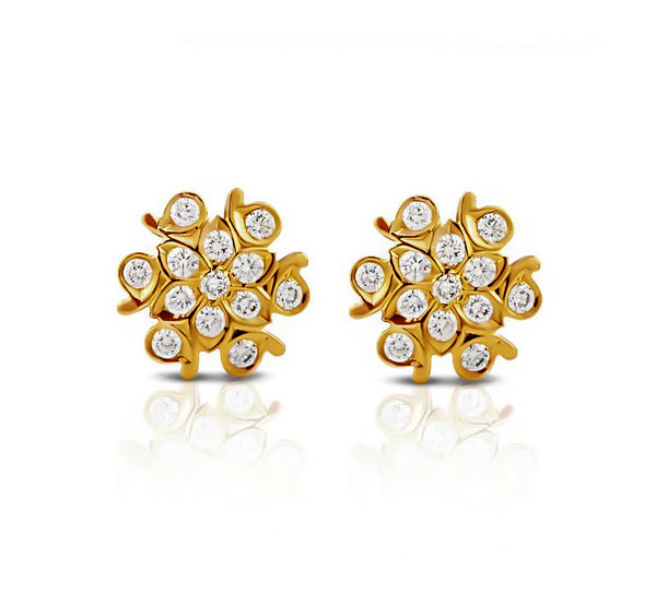 The Sneham Closed Setting 22k Diamond Stud