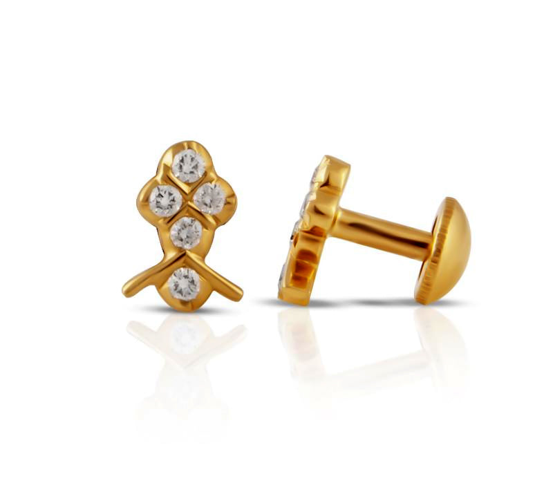 The Samridhi Closed Setting 22k Diamond Stud