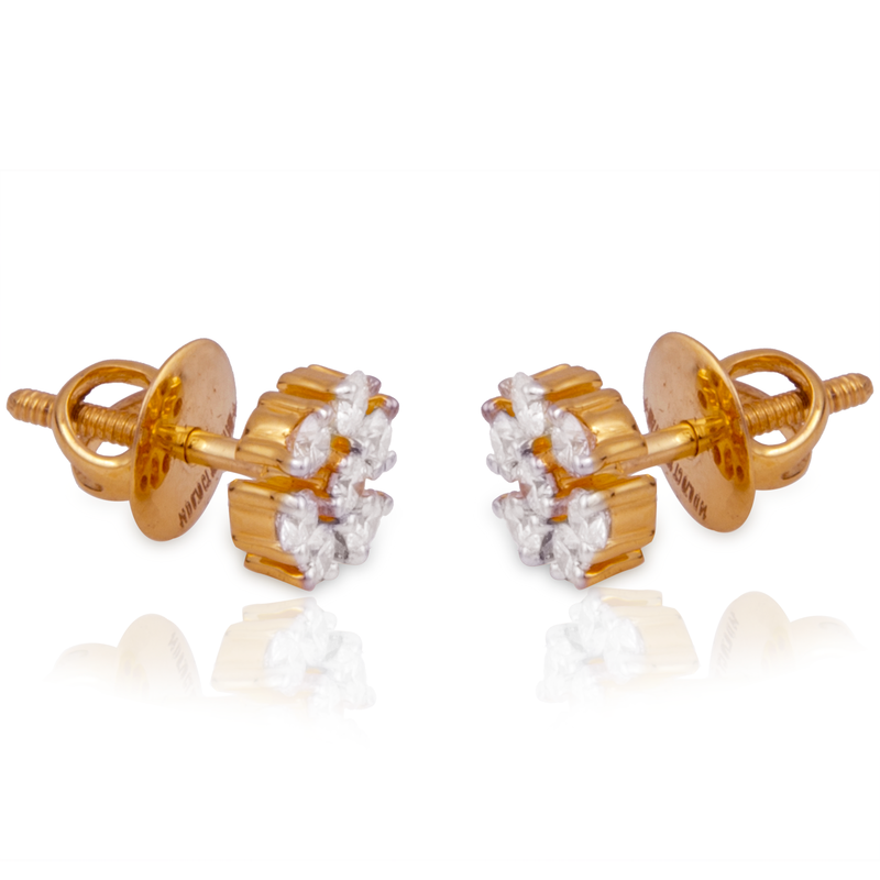 Diamond Studs, Diamond earrings, earring, gold Earring, dimoand jewellery, Efif diamond Jewellery 