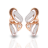 Petal Muse 18k Dual Tone Diamond Stud