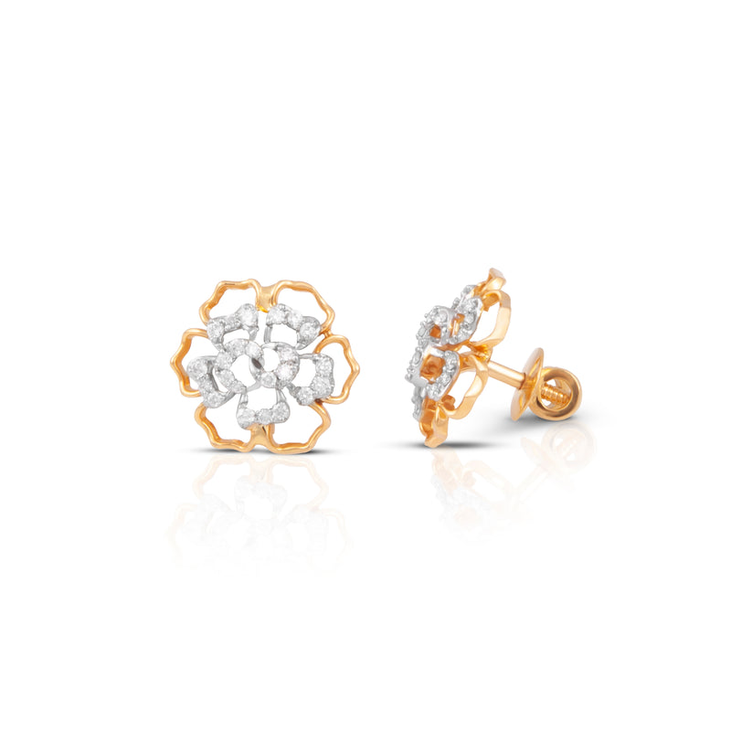 Diamond Studs, Diamond earrings, earring, gold Earring, dimoand jewellery, Efif diamond Jewellery 