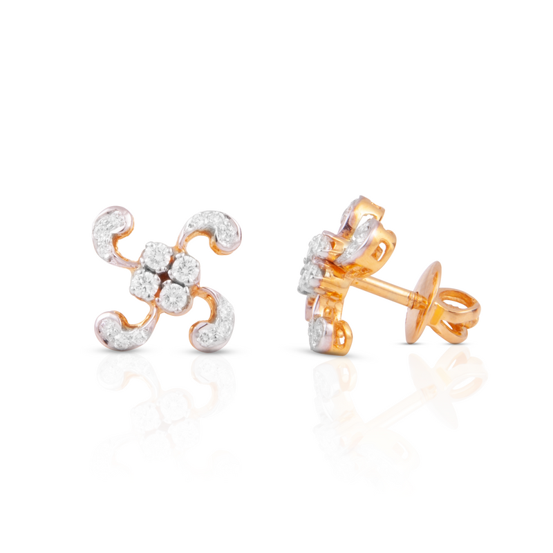 Diamond Studs, Diamond earrings, earring, gold Earring, dimoand jewellery, Efif diamond Jewellery 