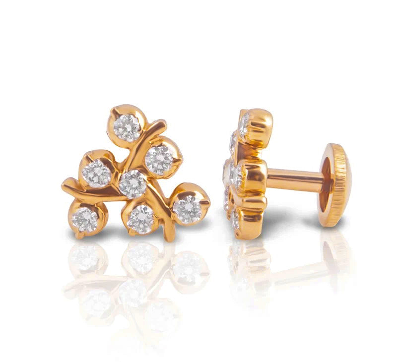 The Darpana Closed Setting 22k Diamond Stud