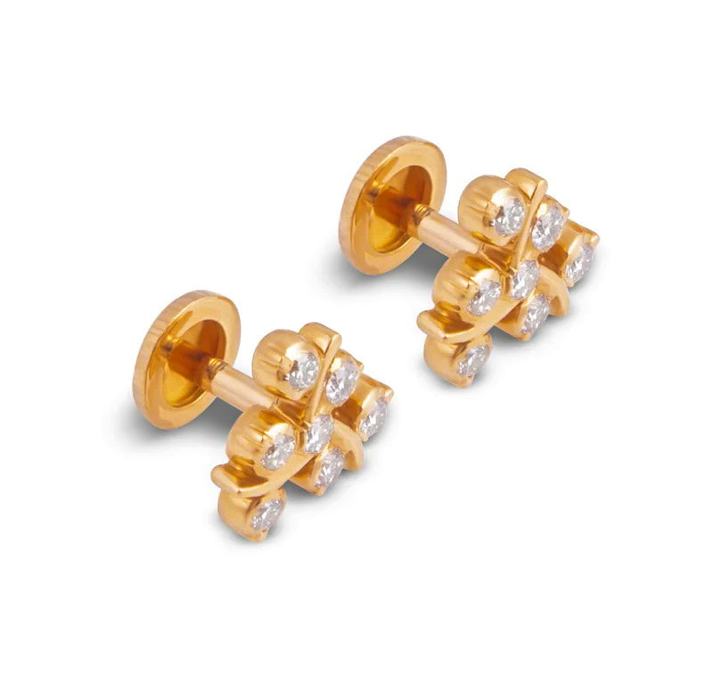 The Darpana Closed Setting 22k Diamond Stud