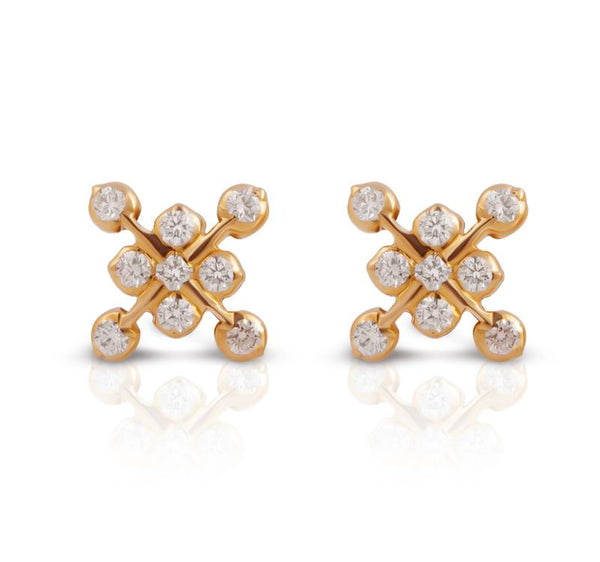 The Thara Closed Setting 22k Diamond Stud