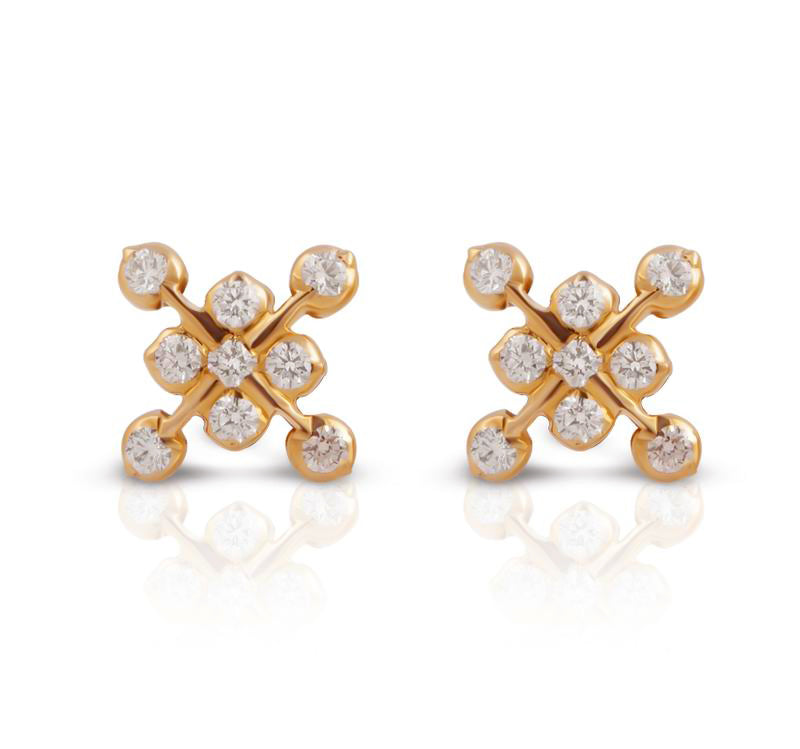 The Thara Closed Setting 22k Diamond Stud