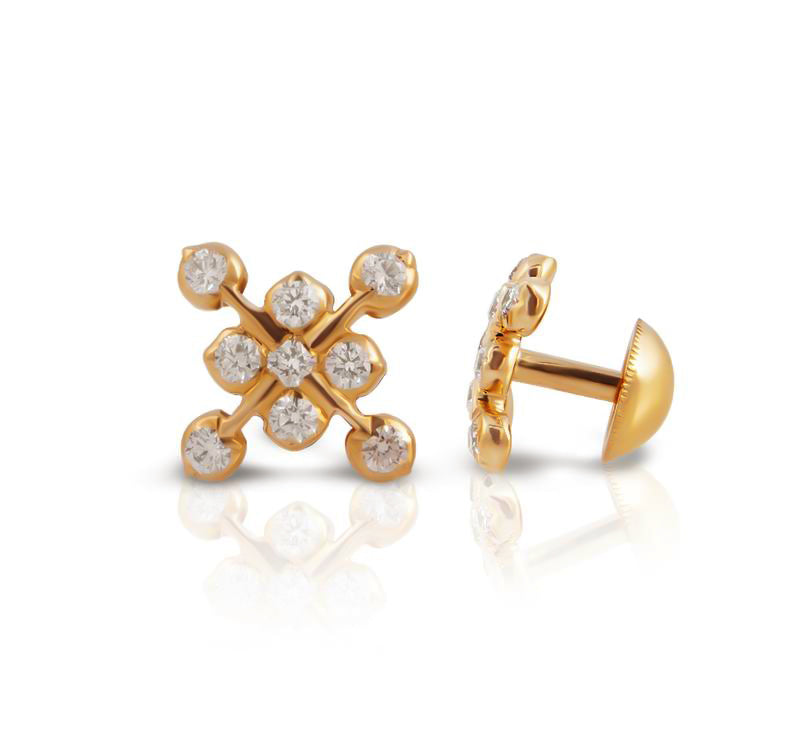 The Kaveri Closed Setting 22k Diamond Stud