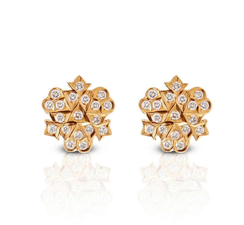 The Indumukhi Closed Setting 22k Diamond Stud