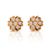 The Maalini  Closed Setting 22k Diamond Stud