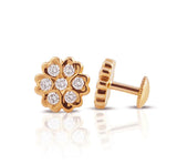 The Maalini  Closed Setting 22k Diamond Stud