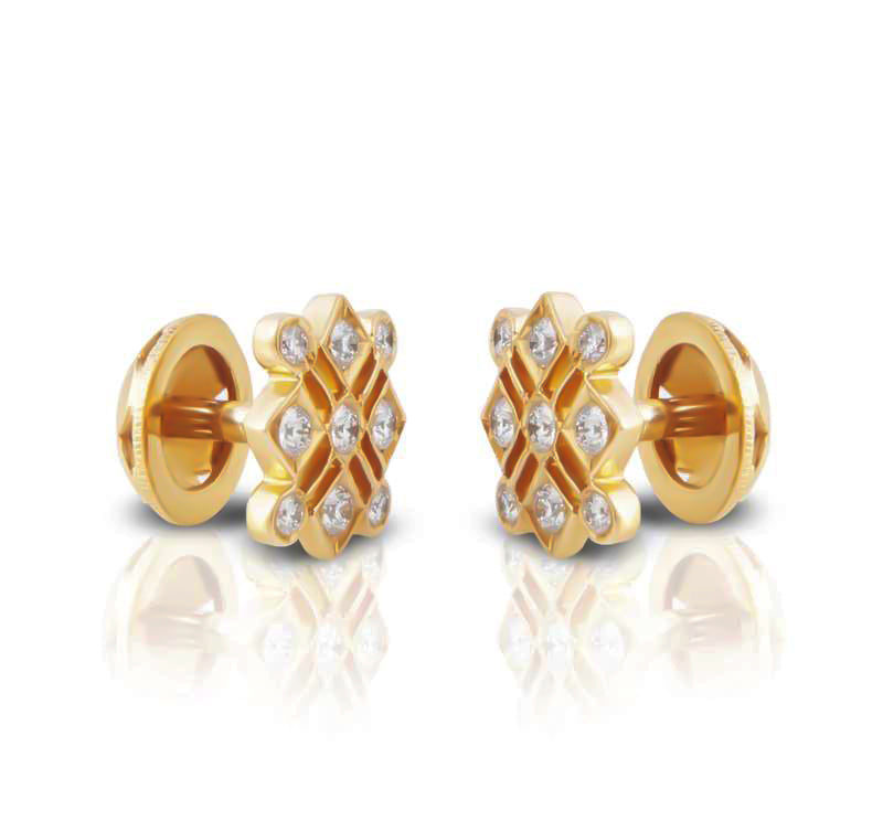 The Kalpana  Closed Setting 22k Diamond Stud