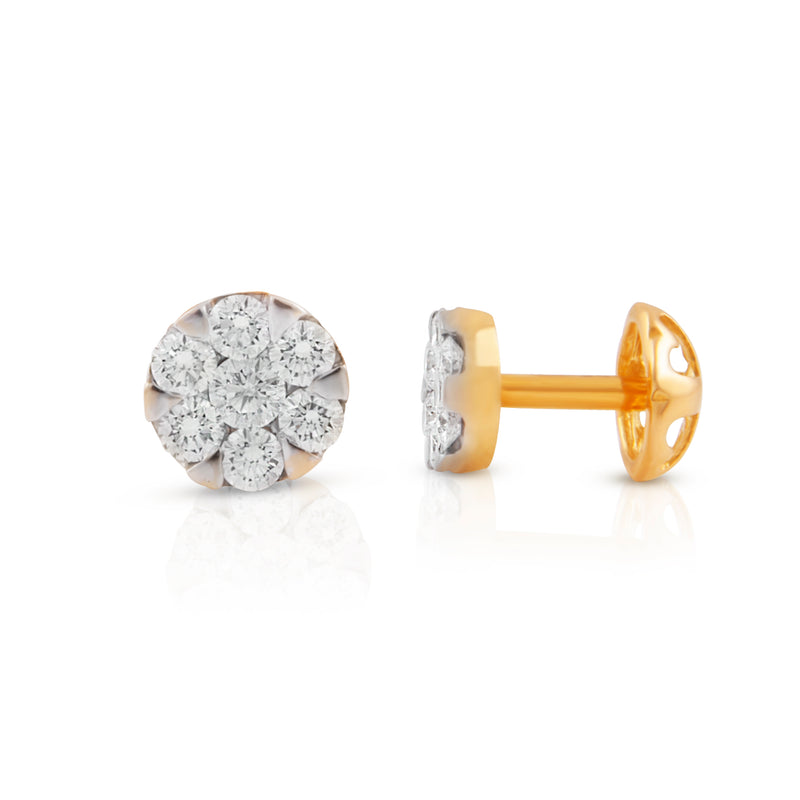 ELITE 18KT YELLOW GOLD STUDS