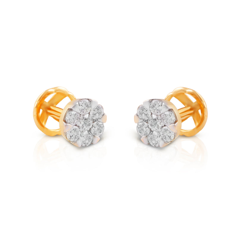 ELITE 18KT YELLOW GOLD STUDS