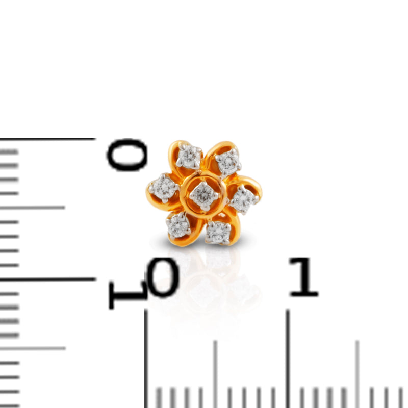 DIAMOND NOSEPIN, Diamond jewellery, nose pin, gold nose pin, efif diamond jewellery