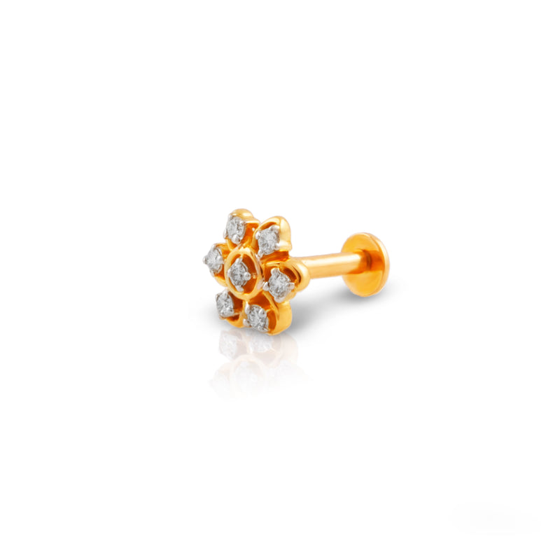 DIAMOND NOSEPIN, Diamond jewellery, nose pin, gold nose pin, efif diamond jewellery