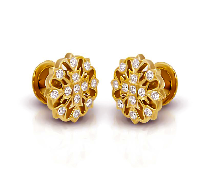 The Sanmithi Closed Setting 22k Diamond Stud