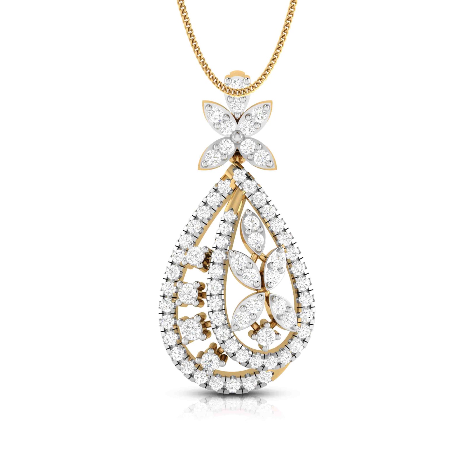 Diamond Pendant For Women Online In India EF-IF Diamond